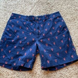 JCrew navy blue shorts with lobsters size 31